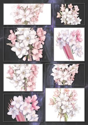 Tranh hoa anh đào dịu dàng